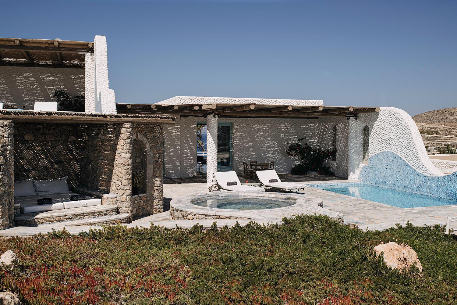 Agalia Luxury Suites Koumpara Chambre photo
